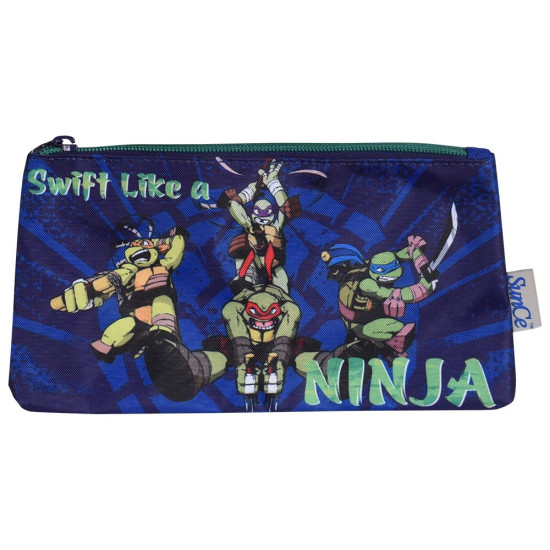 Sunce Παιδική κασετίνα Turtles Flat Rectangular Pencil Case W/ Strap Sunce Παιδική κασετίνα Turtles Flat Rectangular Pencil Case W/ Strap